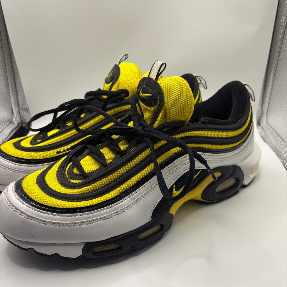 Nike Air Max 97 Plus Frequency Pack Yellow Black White AV7936-100 Mens 12